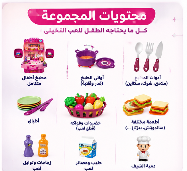 🍳 مطبخ الأطفال التفاعلي – عالم كامل من اللعب والخيال 👩‍🍳✨
